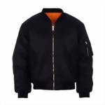 VESTE BOMBER AVIATION MA-1 NOIR - FOSTEX GARMENTS